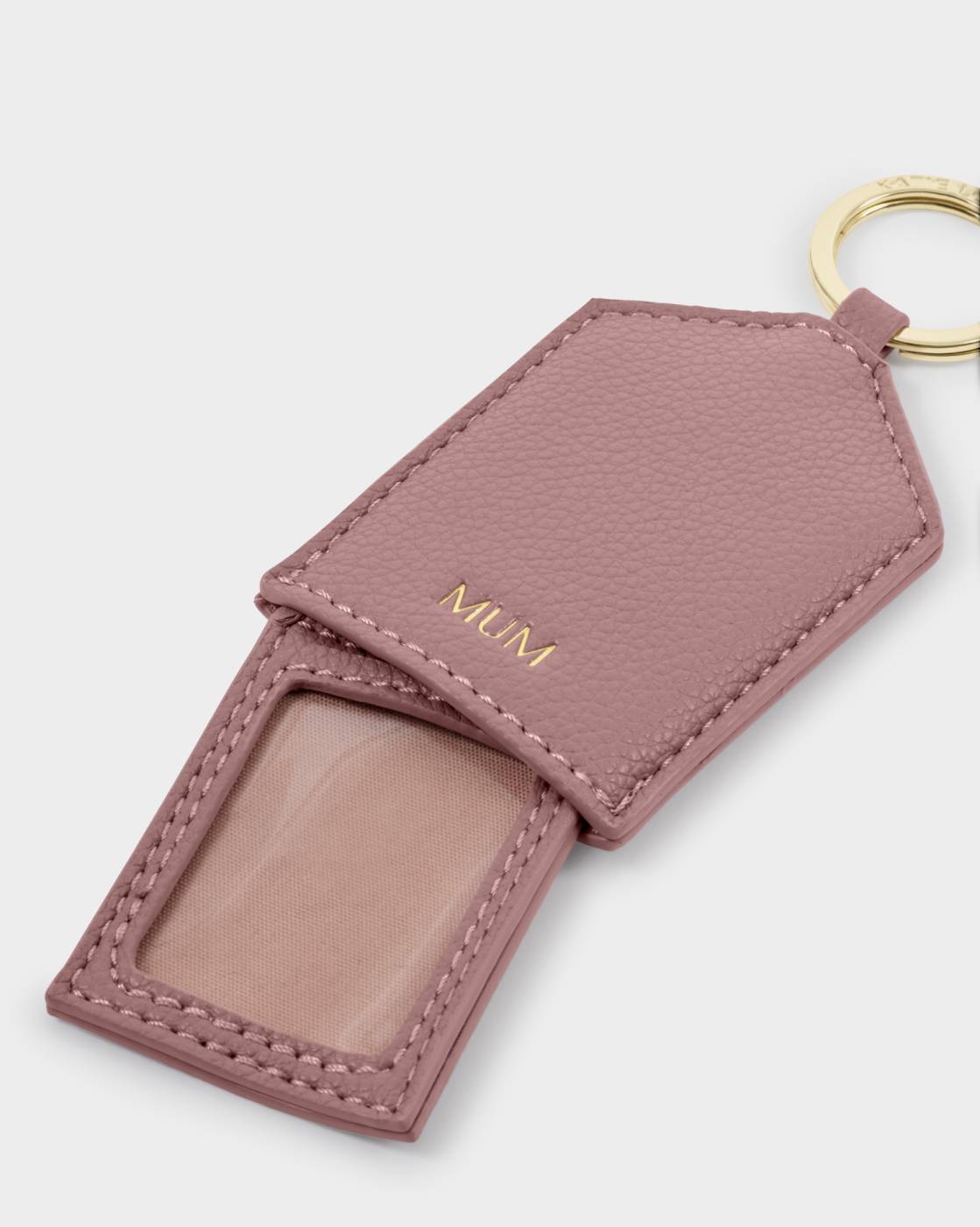 Katie Loxton Boxed 'Mum' Photo Keyring in Deep Rose