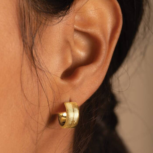 Katie Loxton Chiana Snake Huggie Hoop Earrings - Gold Coated