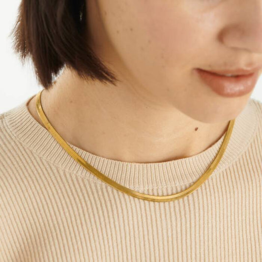Katie Loxton Chiana Snake Chain Necklace - Gold Coated