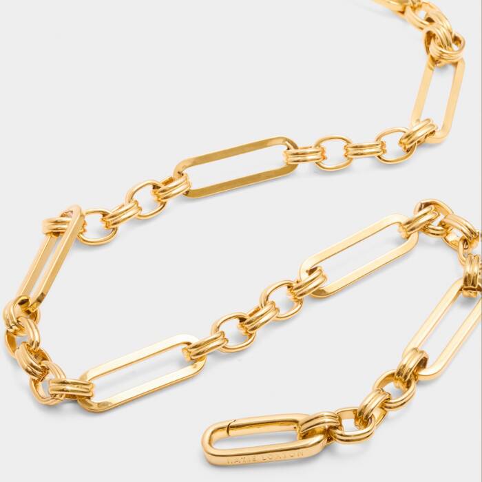 Katie Loxton Kiki Link Necklace - Gold Plated - 45cm