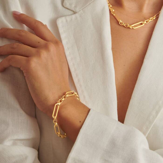 Katie Loxton Kiki Link Bracelet - Gold - 19cm