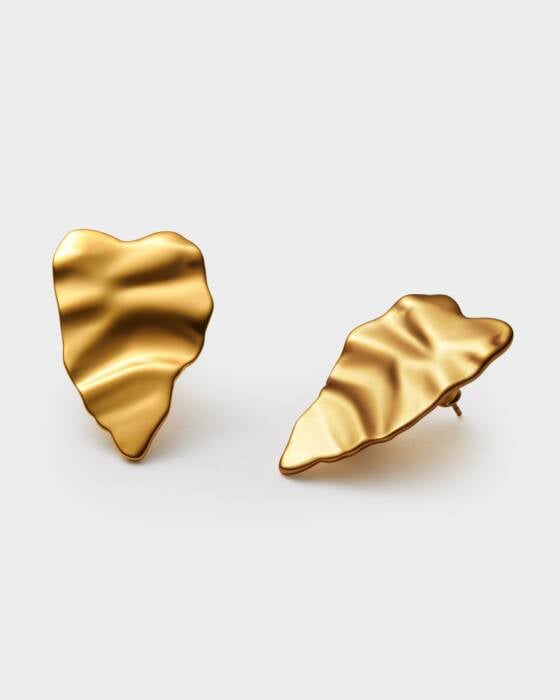 Katie Loxton Molten Heart Oversized Earrings- Gold