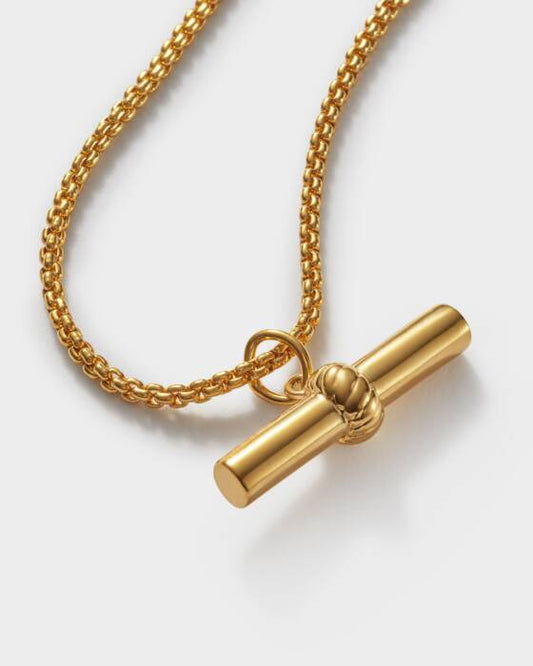 Katie Loxton Themis Large T-Bar Bracelet - Gold Coated