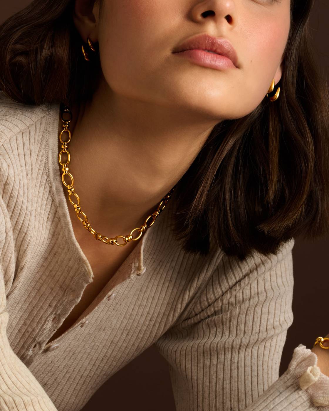 Katie Loxton Empire Waterproof Gold Chain Necklace