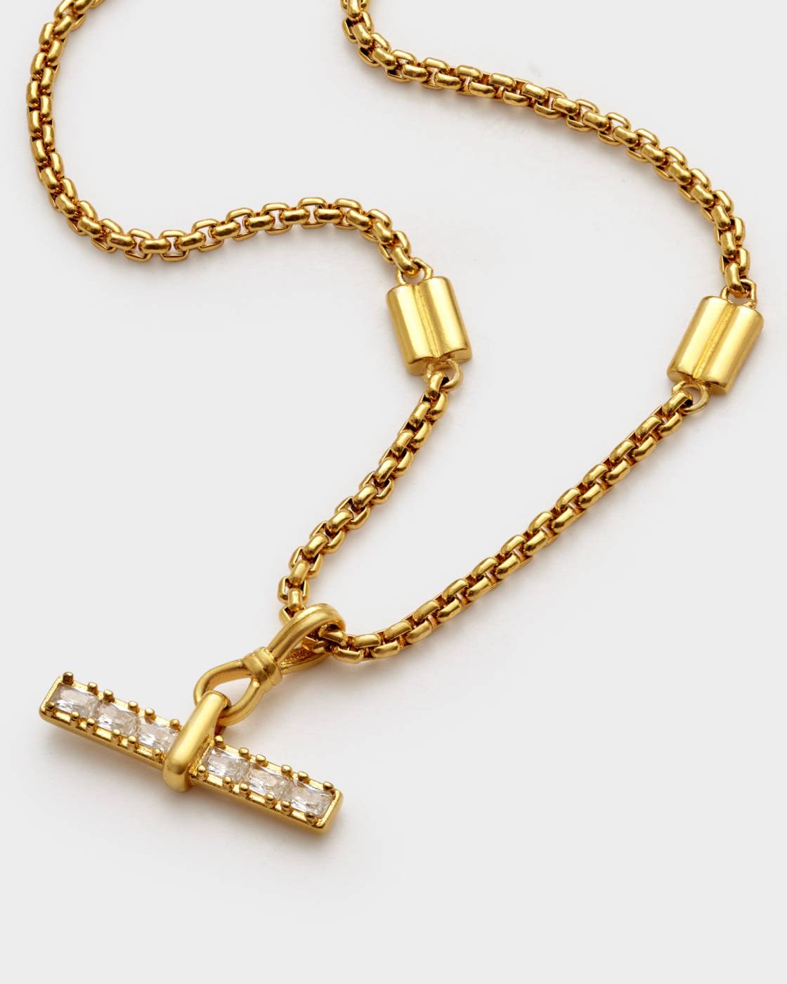 Katie Loxton Lustre Waterproof Gold T-Bar Bracelet