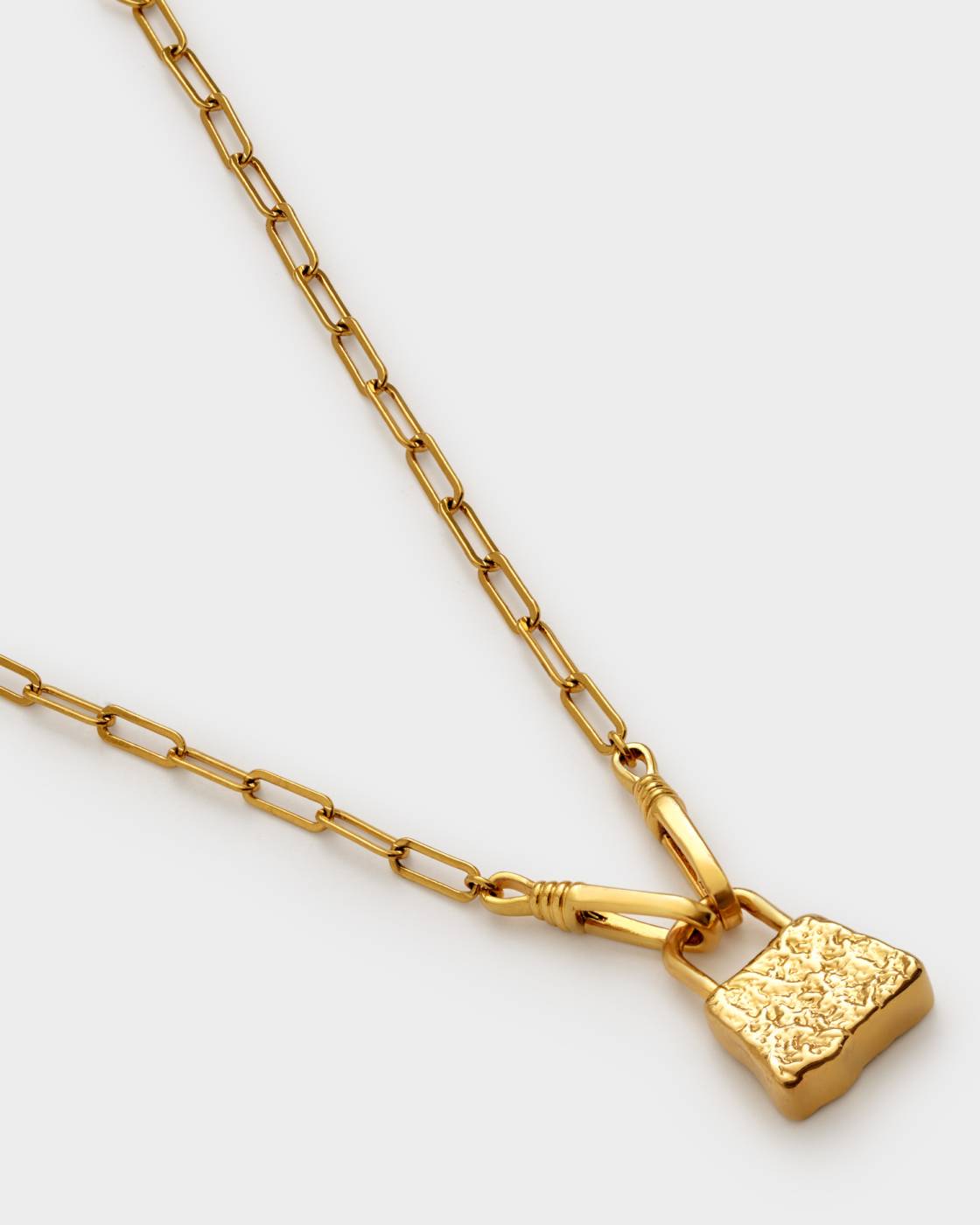 Katie Loxton Luxe Lock Waterproof Gold Necklace