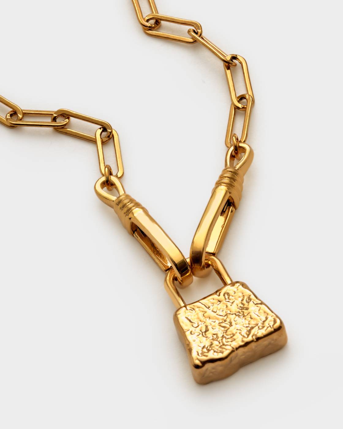 Katie Loxton Luxe Lock Waterproof Gold Bracelet