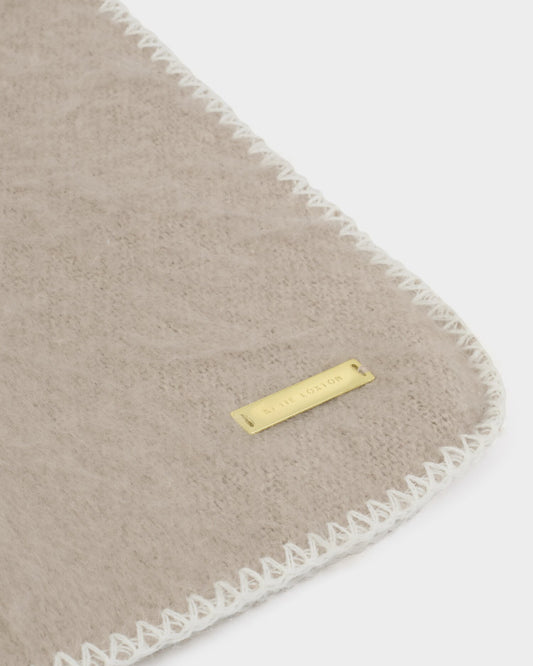 Katie Loxton Whipstitch Scarf - Taupe