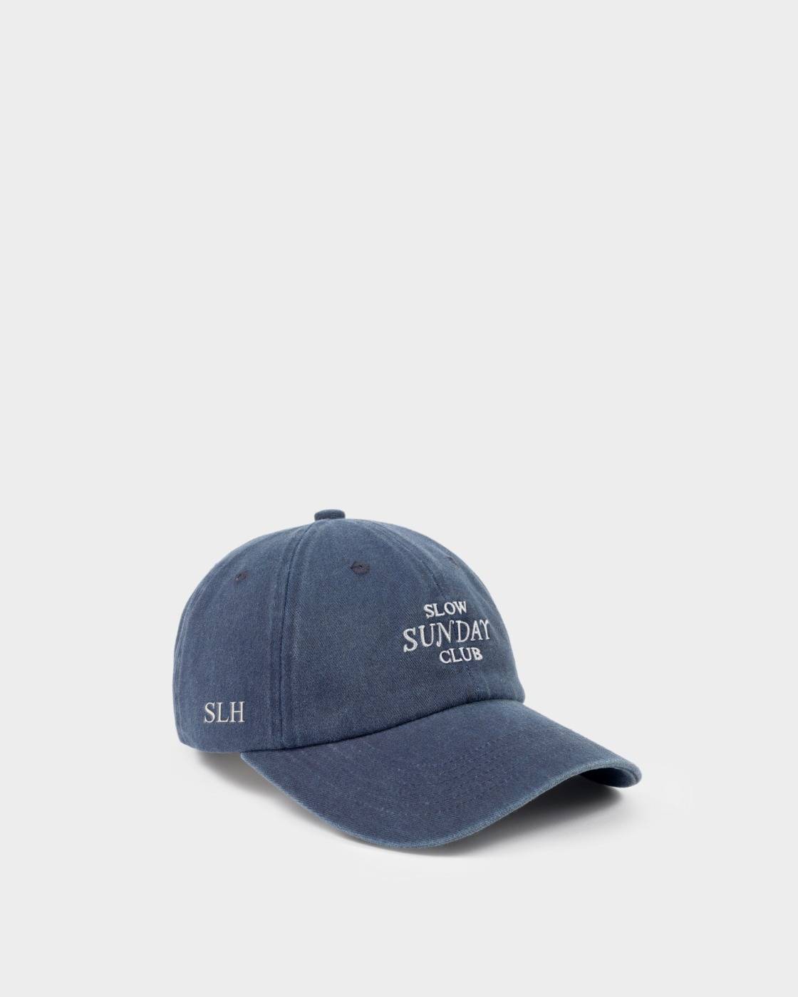 Katie Loxton 'Slow Sunday Club' Embroidered Logo Cap in Navy