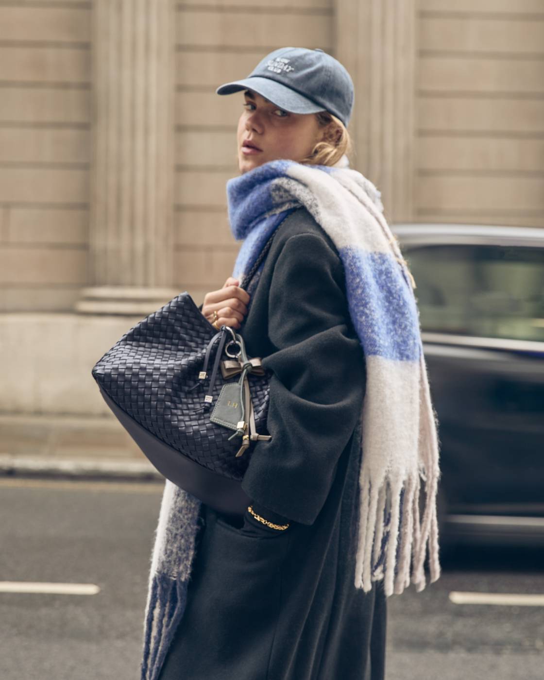 Katie Loxton 'Slow Sunday Club' Embroidered Logo Cap in Navy