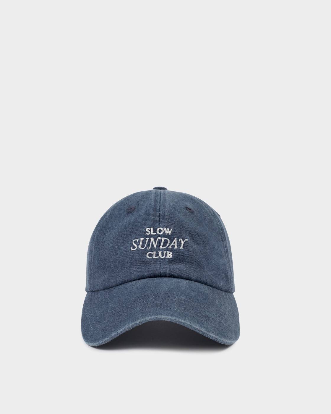 Katie Loxton 'Slow Sunday Club' Embroidered Logo Cap in Navy