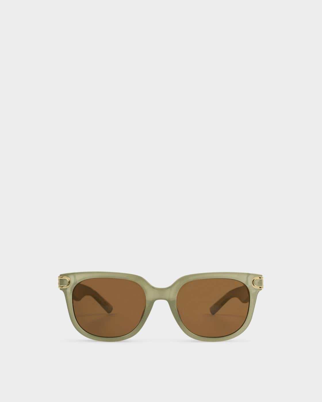 Katie Loxton Manhatten Sunglasses in Frosted Green