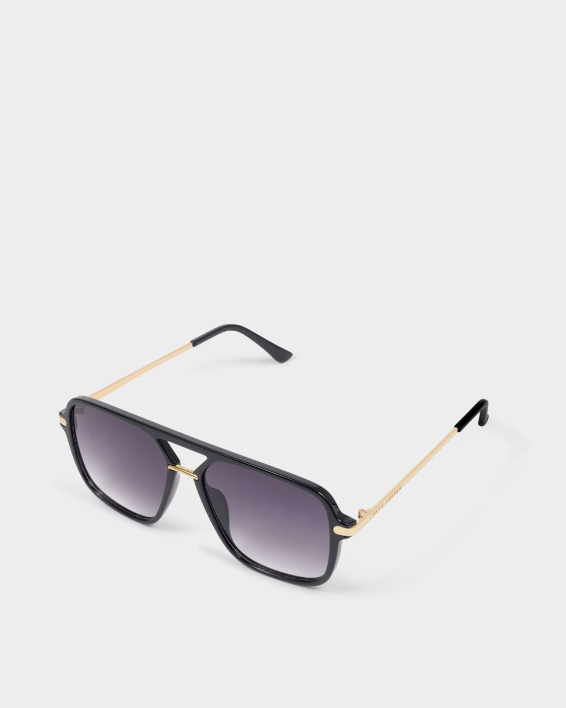 Katie Loxton St. Moritz Aviator Sunglasses in Black