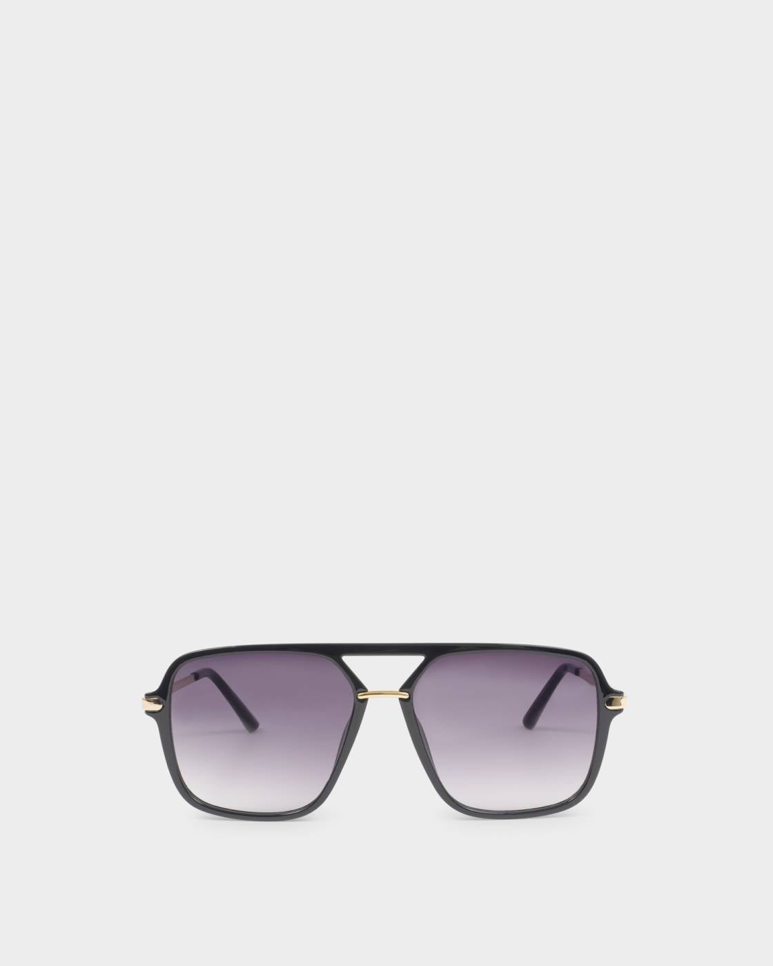 Katie Loxton St. Moritz Aviator Sunglasses in Black