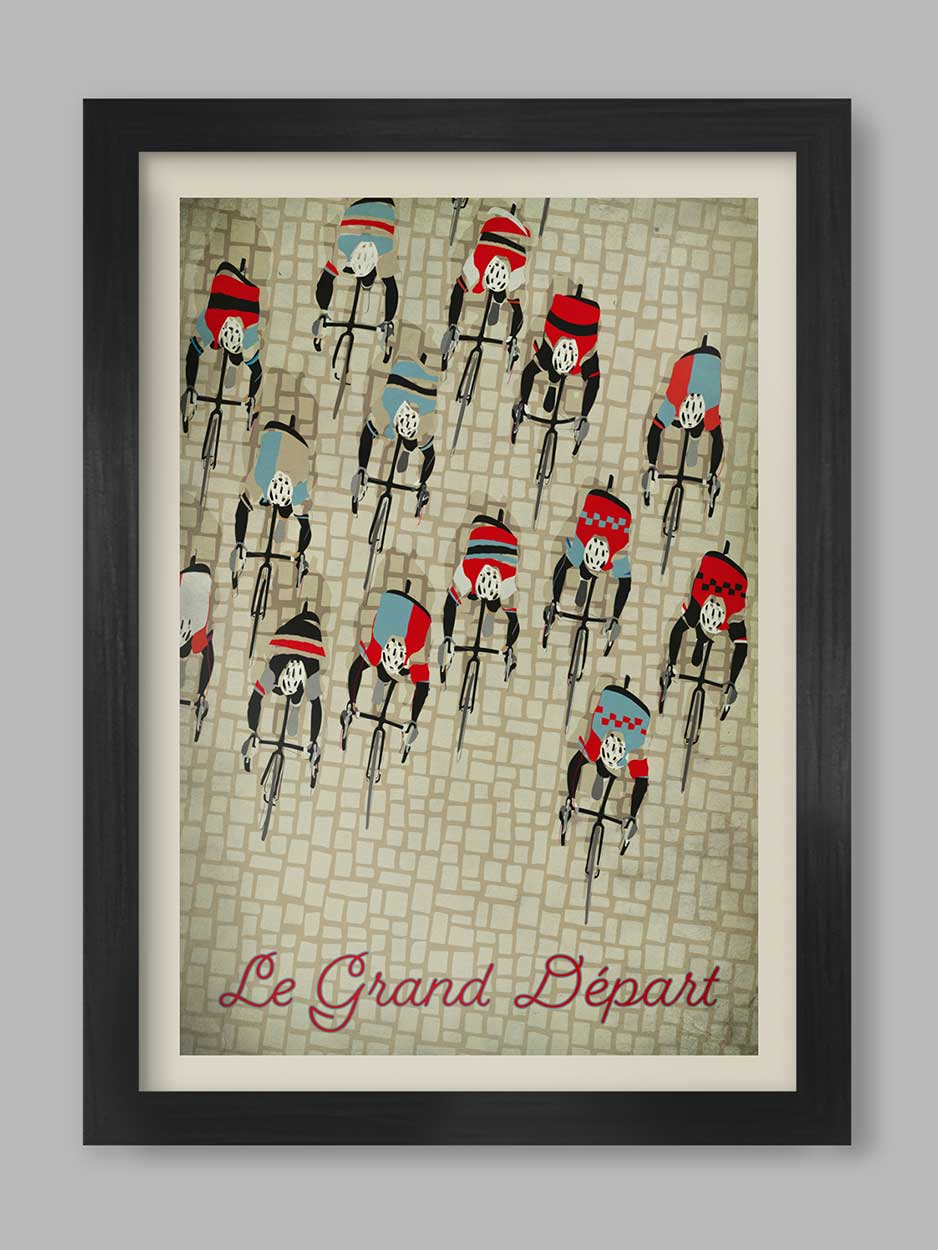 The Northern Line A3 Grand Depart Print Unframed