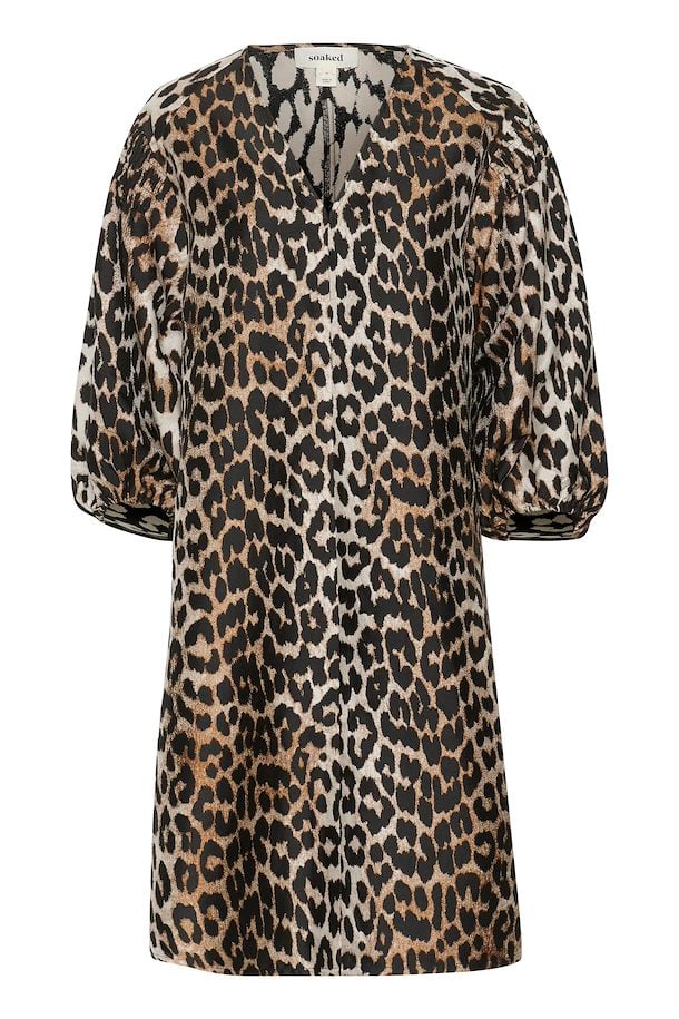 Soaked in Luxury Chiba Eteri Dress in Leopard Pattern