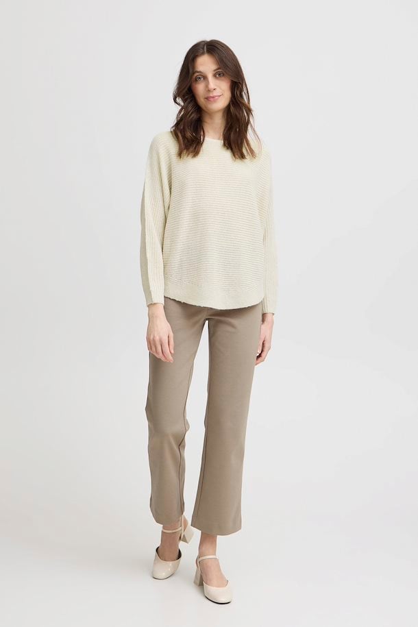 Fransa Eretta Pullover in Limestone Melange