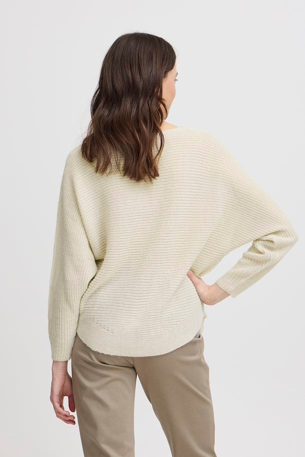 Fransa Eretta Pullover in Limestone Melange