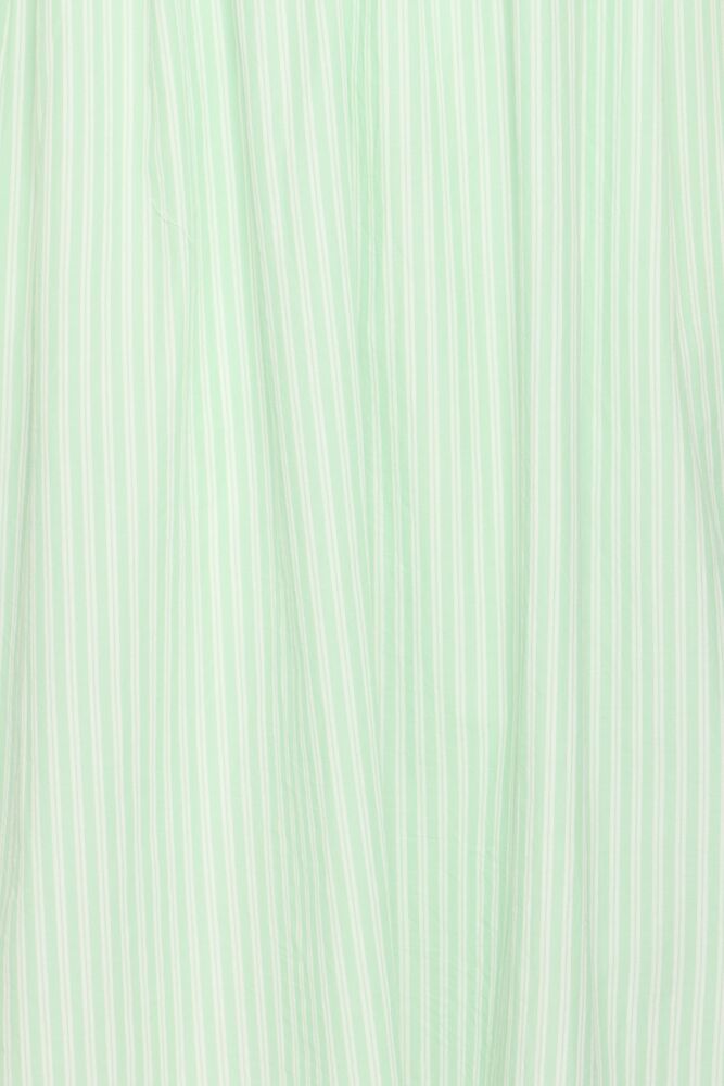 ICHI Locy Dress in Green & Birch Stripe