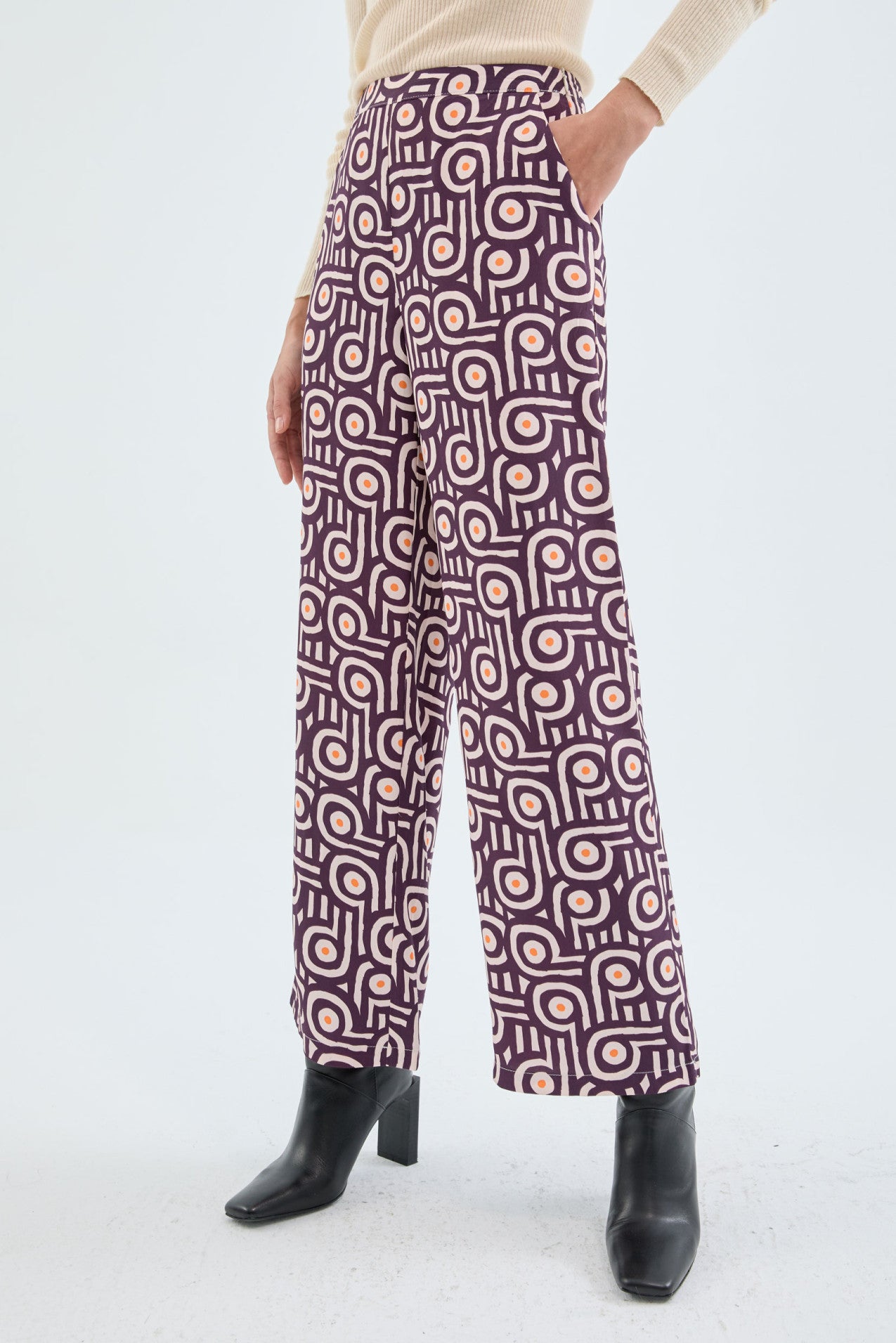 Compania Fantastica Geometric Print Trousers