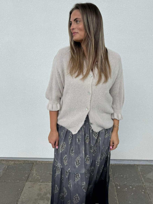 Marta Du Chateau Juliana Cardigan in Beige
