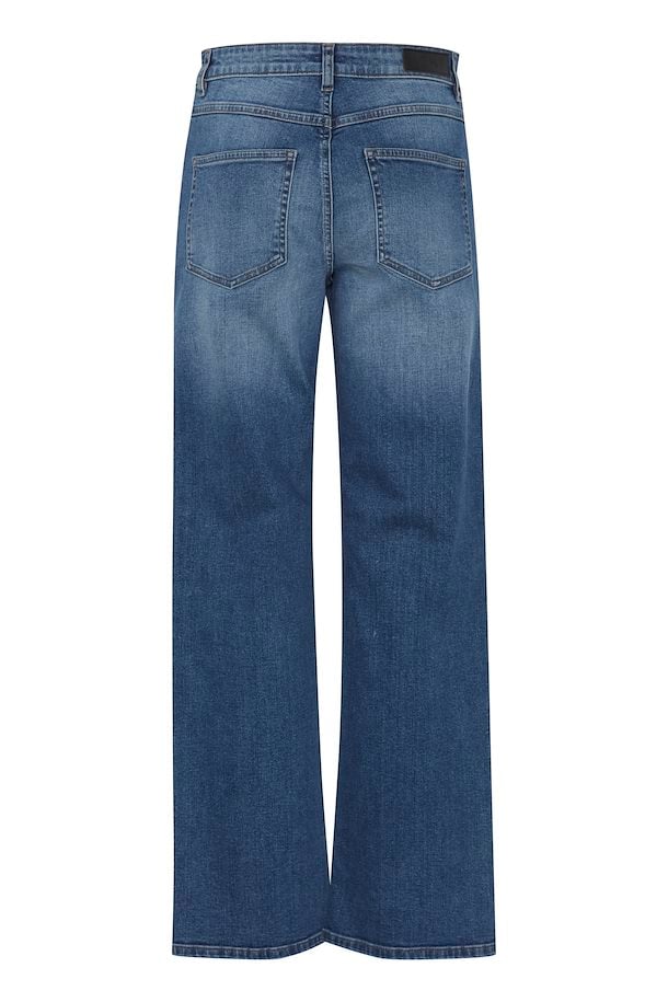 ICHI Twiggy Straight Denim Medium Blue Jeans