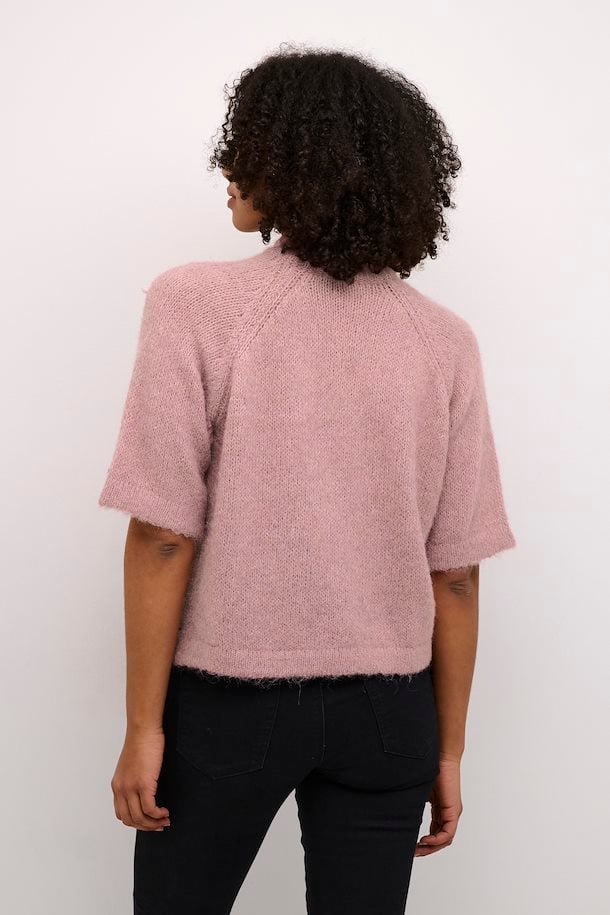 KAFFE Emilie Knit Pullover in Mesa Rose Melange