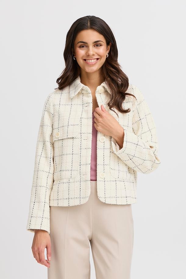 Fransa Moon Jacket in Cornstalk check