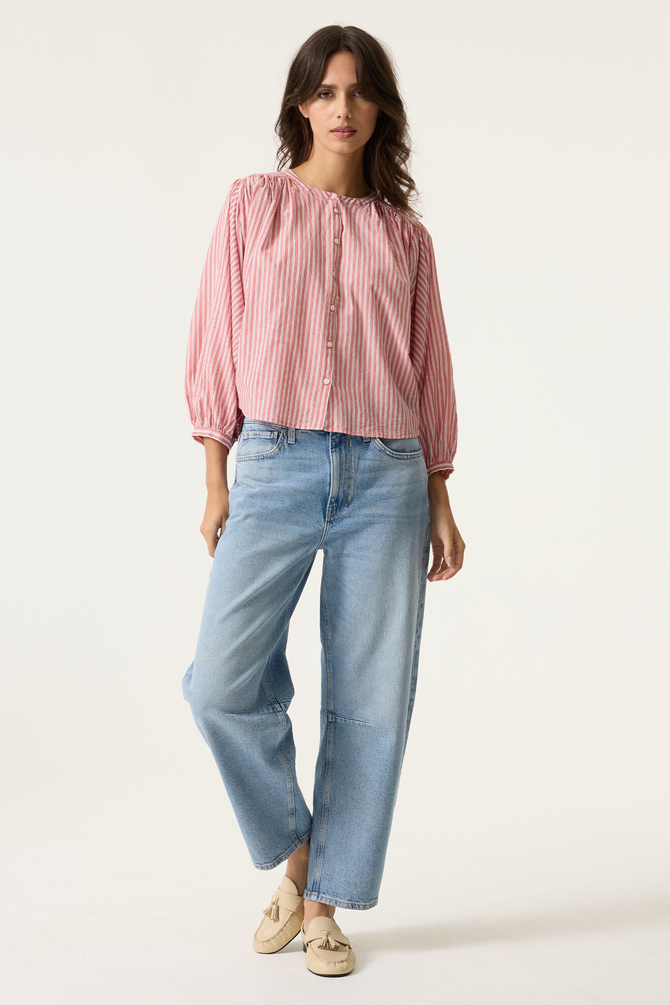 Garcia Long Sleeved Shirt in Dusty Pink