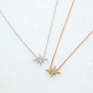 Starburst Necklace with Slider Clasp by Scream Pretty - Silver