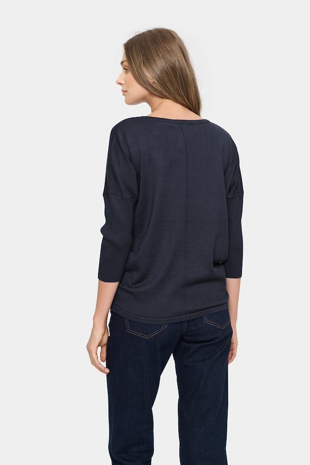 Saint Tropez Mila Roundneck Pullover in Night Sky