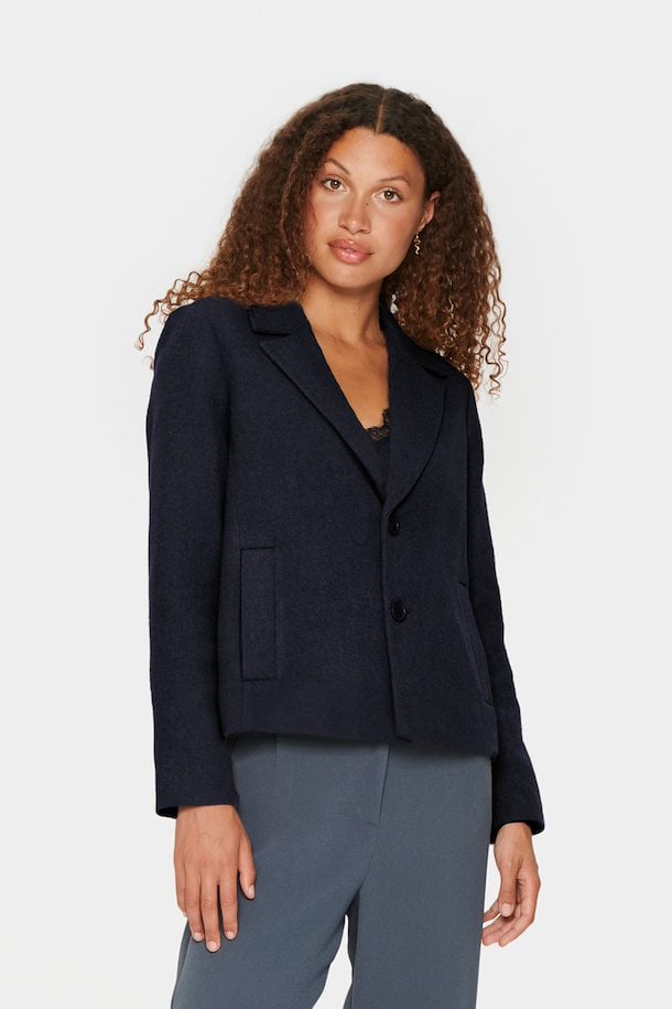 Night Sky Vivian Short Coat from Saint Tropez