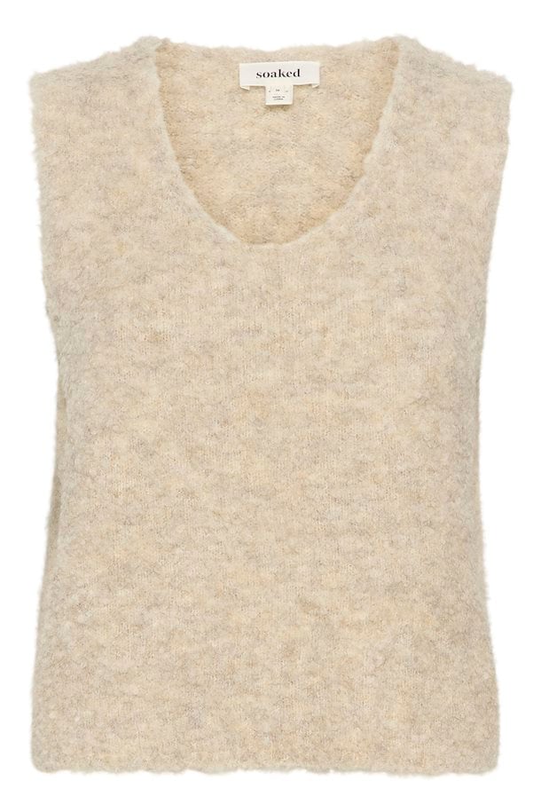 Soaked in Luxury Venessa Vest in Oatmeal Melange