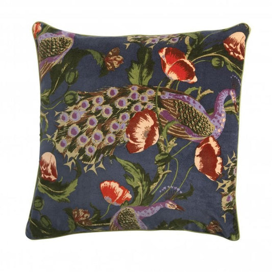 One Hundred Stars Cushion Cover Poppies & Peacocks