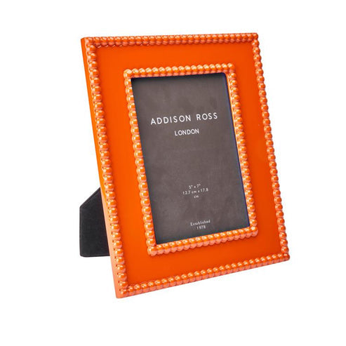 Addison Ross Orange Bobbin Lacquer Photo Frame 5x7