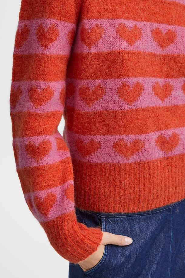 ICHI Estelle Pullover in Orange