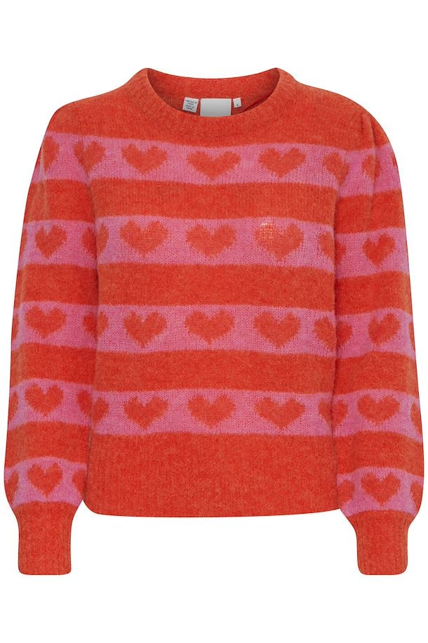 ICHI Estelle Pullover in Orange