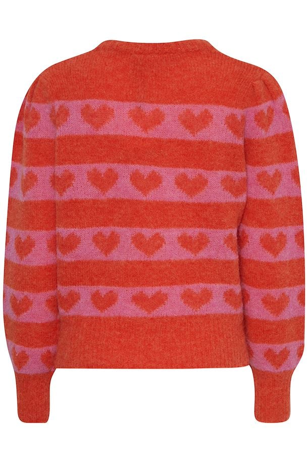 ICHI Estelle Pullover in Orange