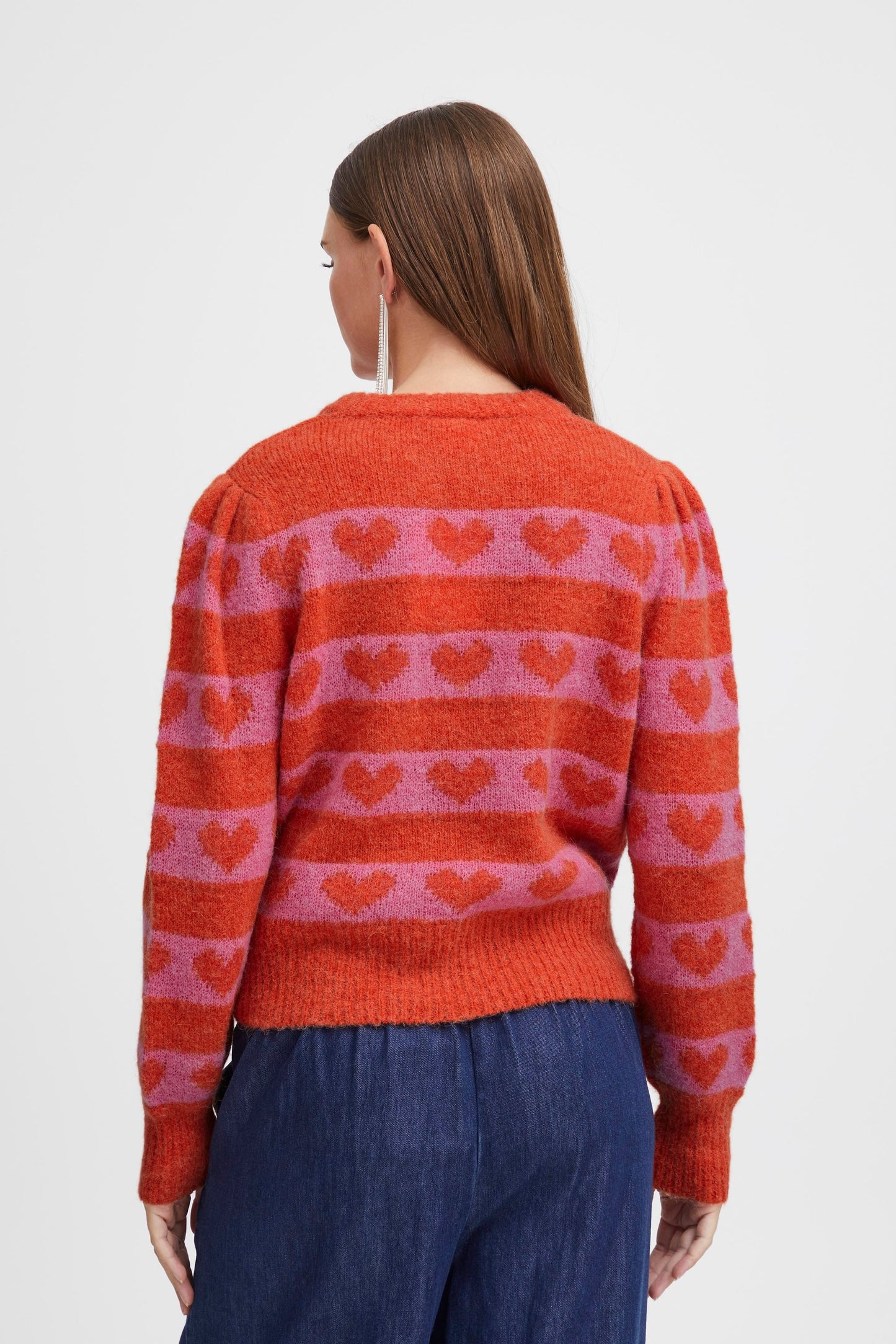 ICHI Estelle Pullover in Orange