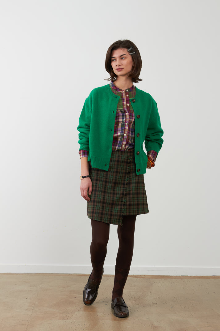 Orfeo Wayra Wool Cardigan in Green