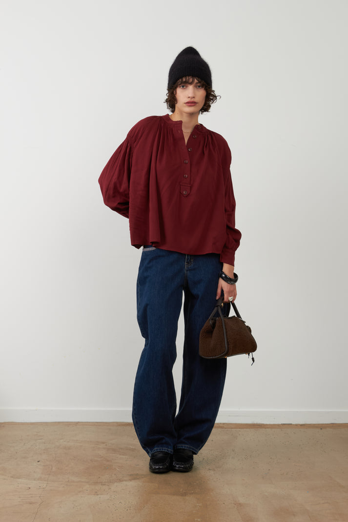 Orfeo Abby Shirt in Bordeaux