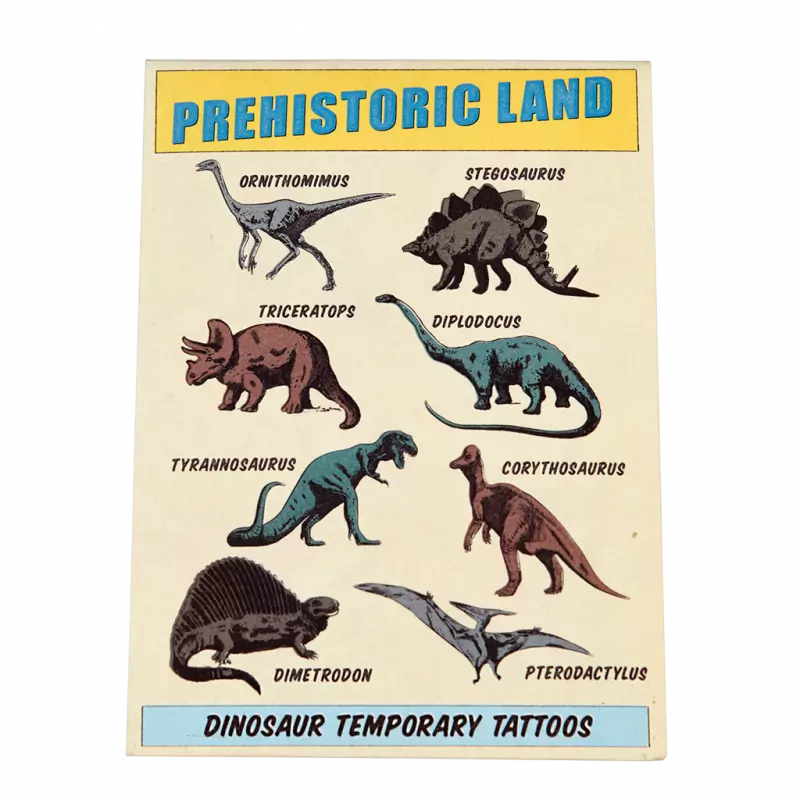 Childrens Temporary Tattoos - Prehistoric Land