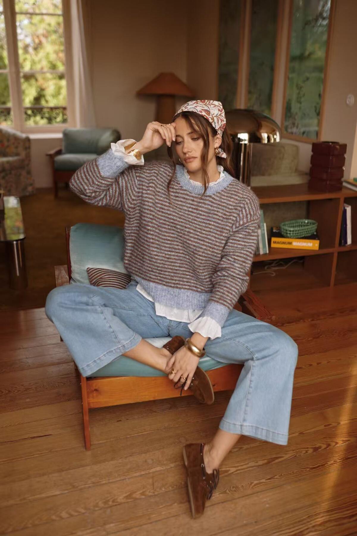 Etta Soft knit Sweater with stripes