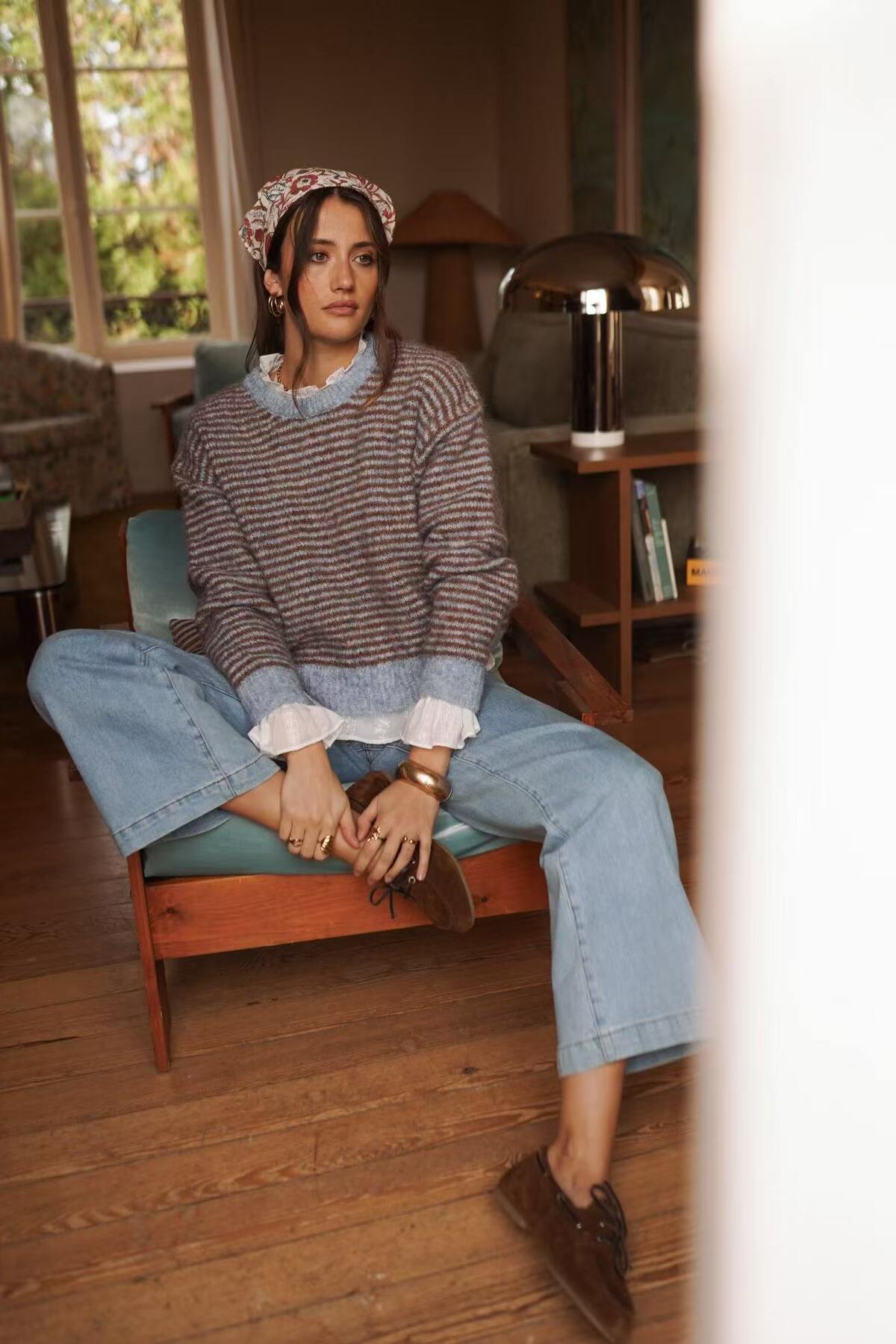Etta Soft knit Sweater with stripes