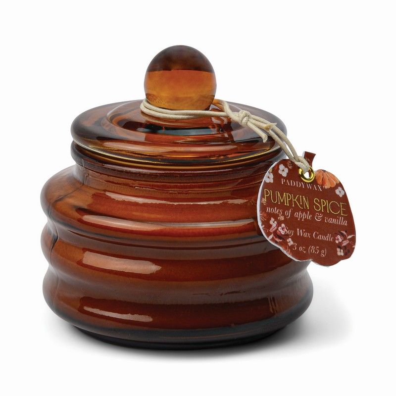 Beam 3oz/85g Orange Glass Candle - Pumpkin Spice