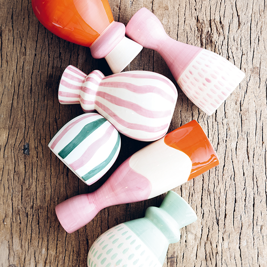 Que Rico Vase Carolina - Rayas Bailarinas 15cm