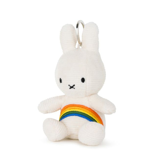 Miffy Corduroy Rainbow Keyring White