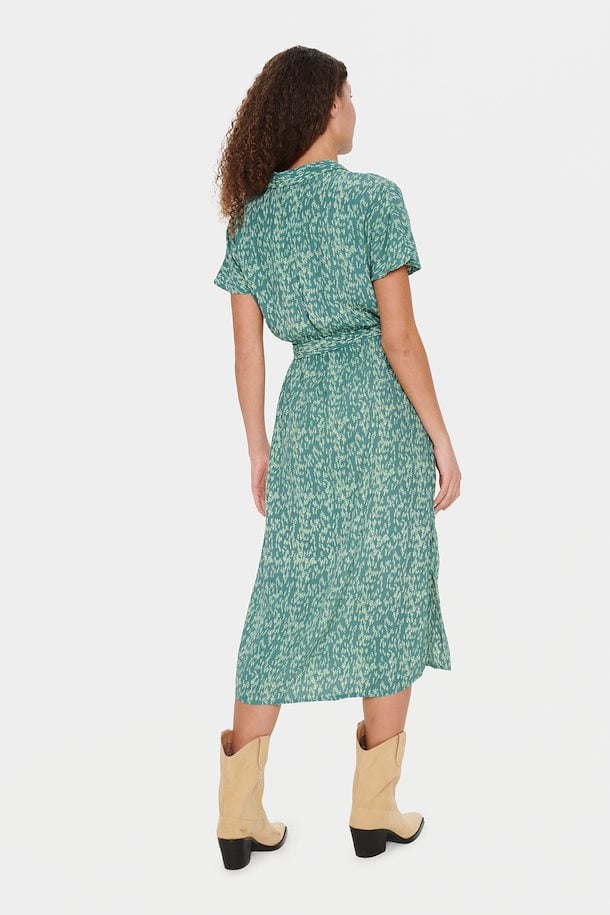 Saint Tropez Bianca Dress in Sagebrush Green