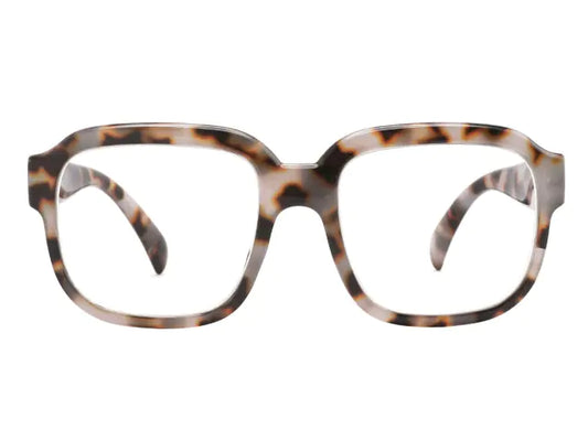 Goodlookers Reading Glasses 'Pedro' White Tortoiseshell