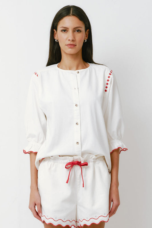 seventy + mochi Nina Top in White